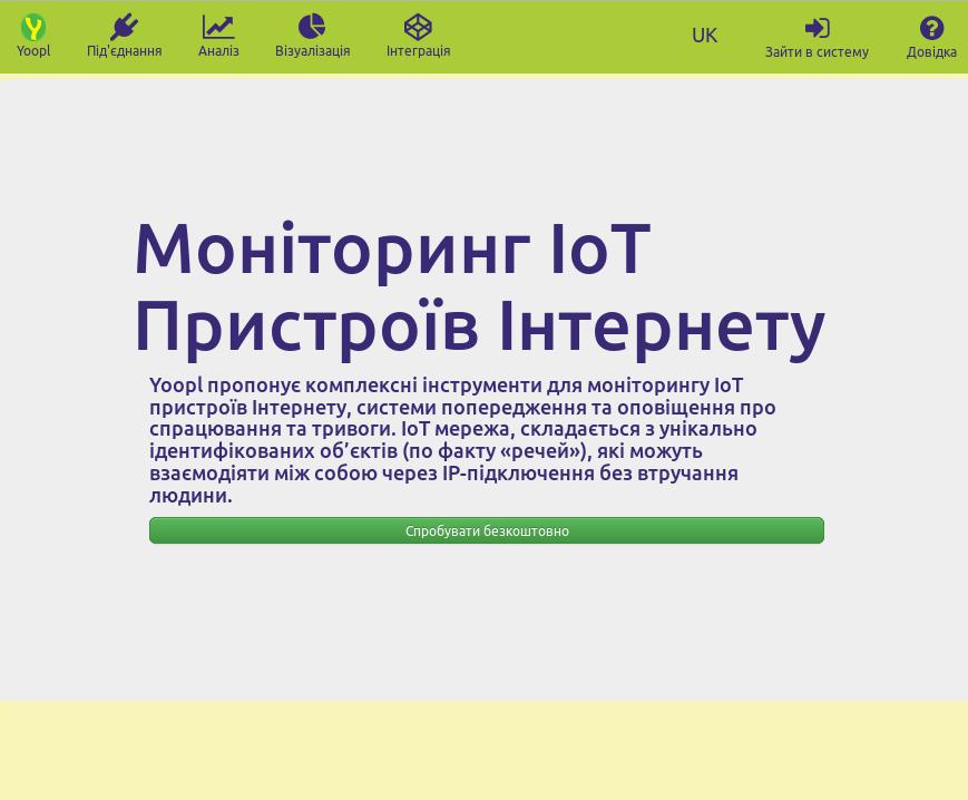 Сервіс моніторингу Yoopl